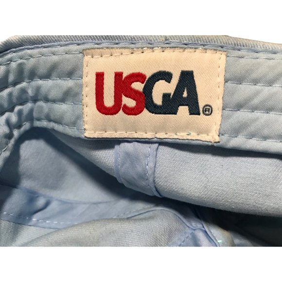 USGA MEMBER U.S. Open 2019 Pebble Beach Blue Red Cap Hat Lid Distressed Used St - Picture 8 of 8